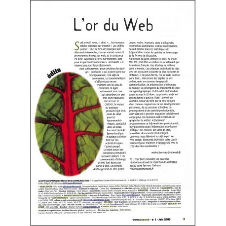 MON WEB |Premier Numéro