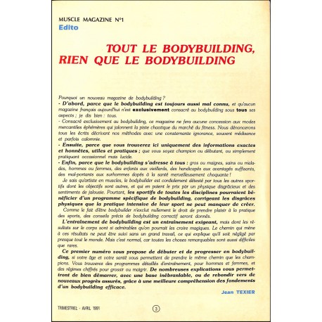 muscle magazine |Premier Numéro