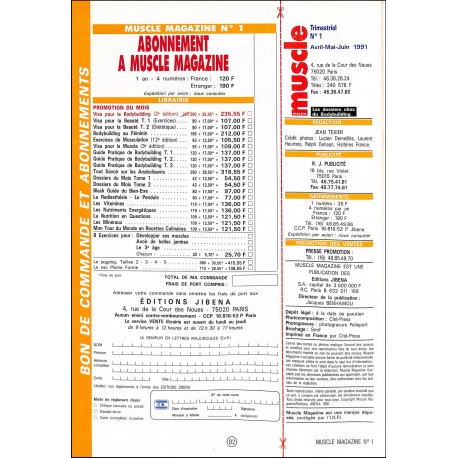 muscle magazine |Premier Numéro