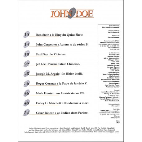 JOHN DOE |Premier Numéro