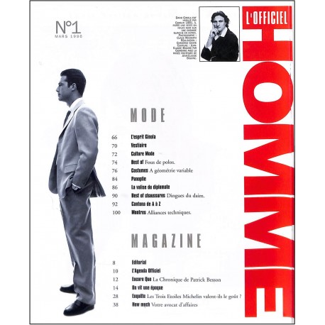 L'OFFICIEL HOMME |Premier Numéro