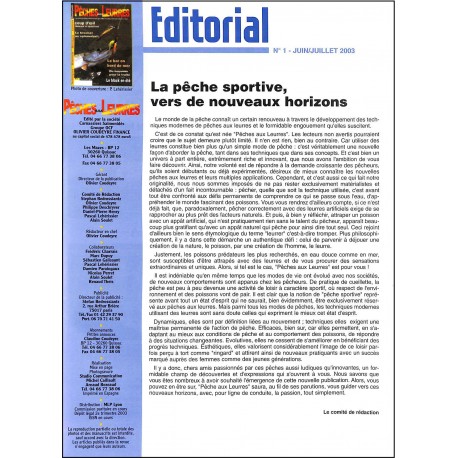 PÊCHES AUX LEURRES |Premier Numéro