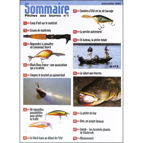 PÊCHES AUX LEURRES |Premier Numéro
