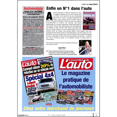 AUTOMOBILE REVUE |Premier Numéro