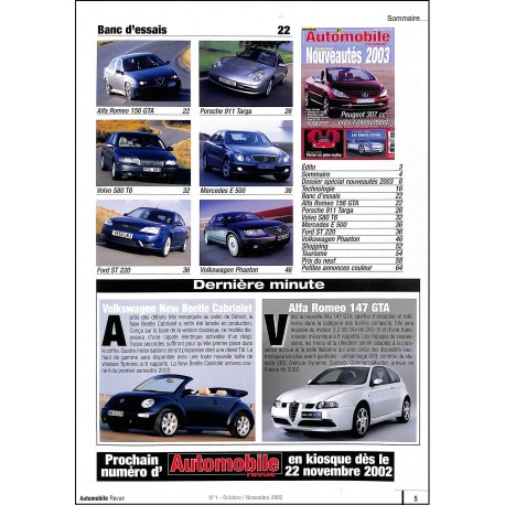 AUTOMOBILE REVUE |Premier Numéro