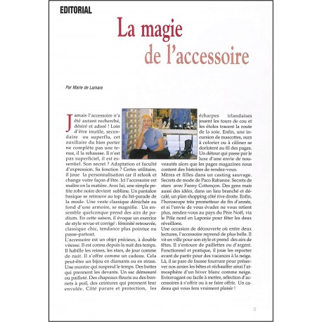 ACCESSOIRES SHOPPING MODE |Premier Numéro