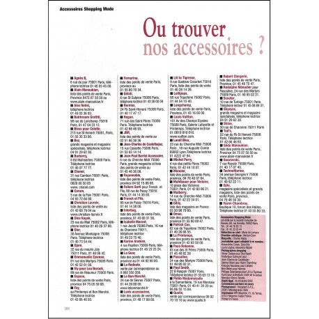 ACCESSOIRES SHOPPING MODE |Premier Numéro