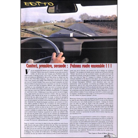 DEUCHE & MEHARI MAGAZINE |Premier Numéro