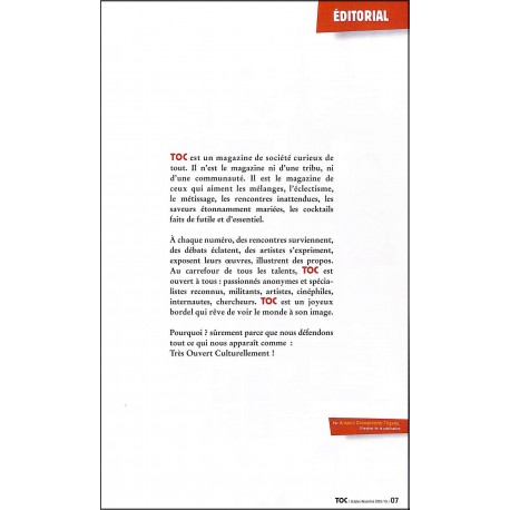 TOC |Premier Numéro