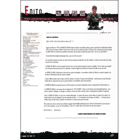 LE MONDE DU QUAD |Premier Numéro