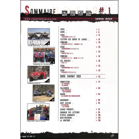 LE MONDE DU QUAD |Premier Numéro