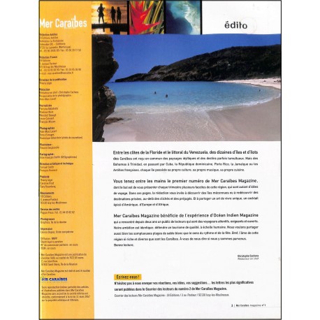 MER CARAÏBES MAGAZINE |Premier Numéro