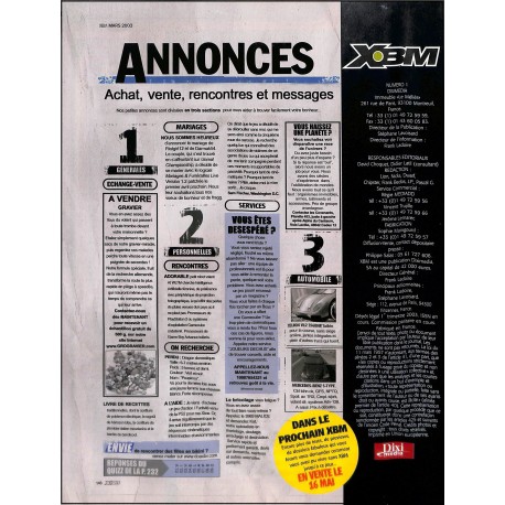 XBM |Premier Numéro