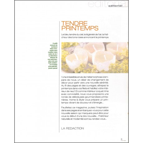 HOME & STYLE PRINTEMPS |Premier Numéro
