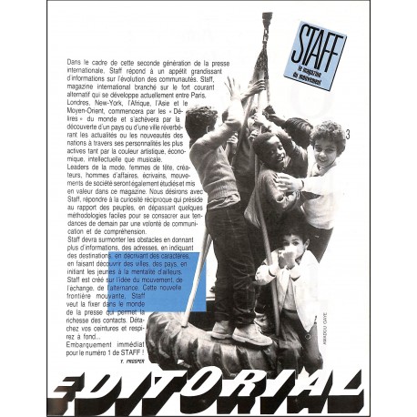 STAFF |Premier Numéro