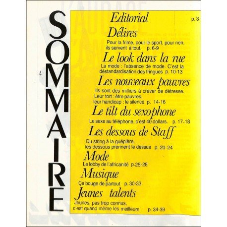 STAFF |Premier Numéro