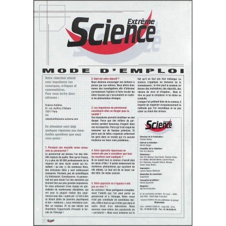 EXTRÊME SCIENCE |Premier Numéro