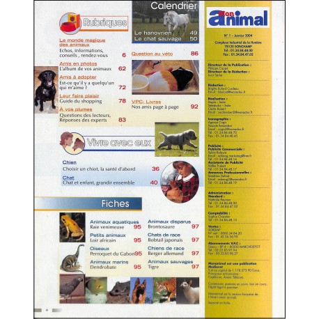 MON ANIMAL |Premier Numéro