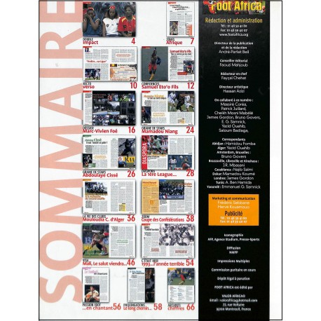 FOOT AFRICA |Premier Numéro