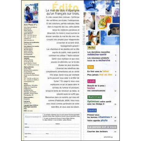 ACTU PHYTO |Premier Numéro