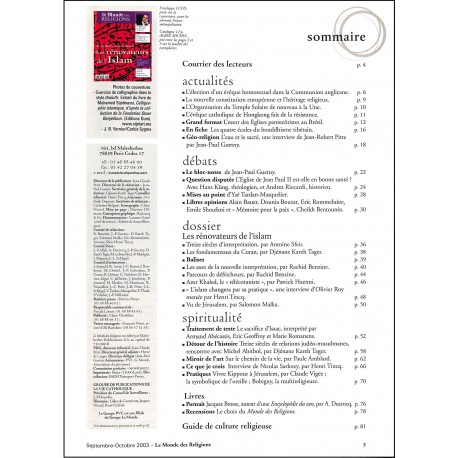 LE MONDE DES RELIGIONS |Premier Numéro