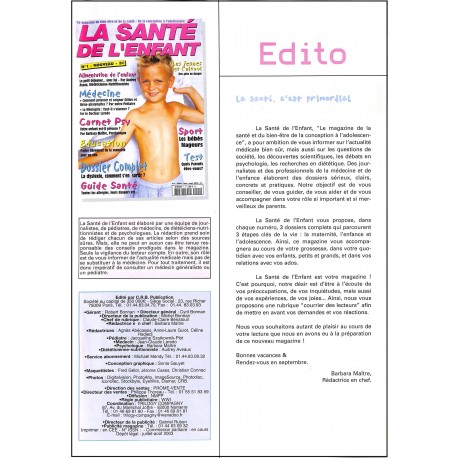 LA SANTÉ DE L'ENFANT |Premier Numéro