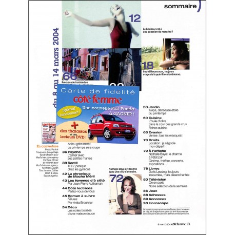 CÔTÉ FEMME |Premier Numéro