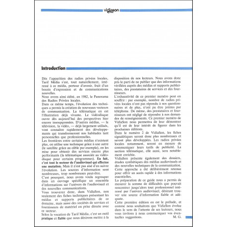 vidiason |Premier Numéro