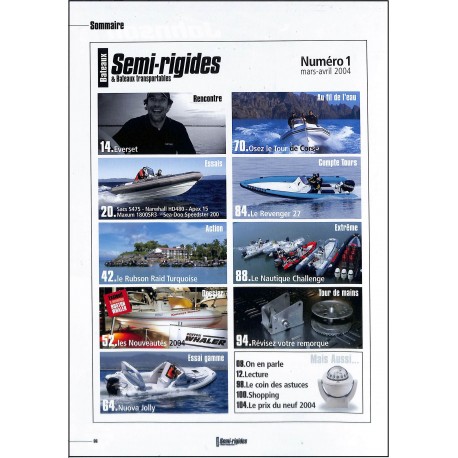 SEMI-RIGIDES & BATEAUX TRANSPORTABLES |Premier Numéro
