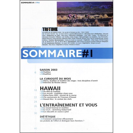 TRI-TIME |Premier Numéro