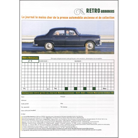 RETRO ANNONCES |Premier Numéro
