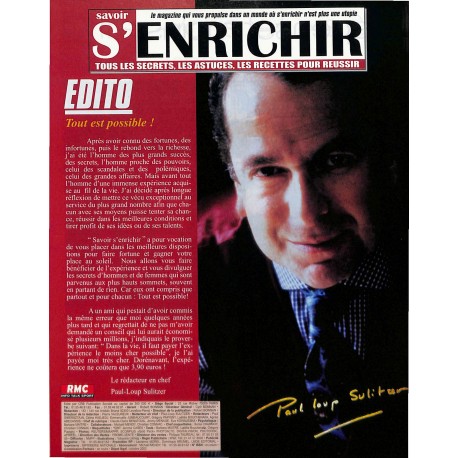 SAVOIR S'ENRICHIR |Premier Numéro