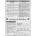 La Lettre de Gutenberg |Premier Numéro