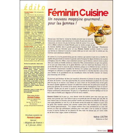 FÉMININ CUISINE |Premier Numéro