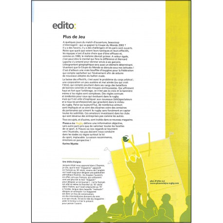 PHASES DE JEU : RUGBY |Premier Numéro