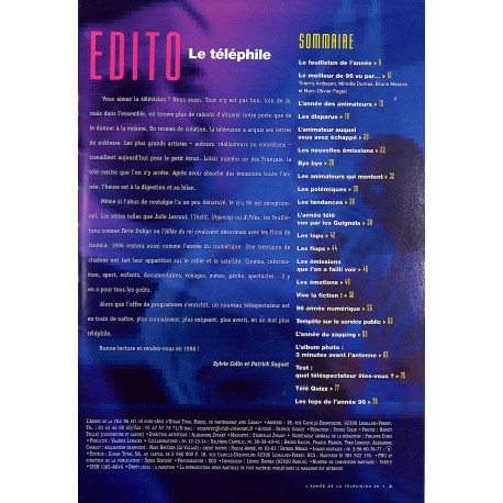 L'ANNÉE DE LA TÉLÉVISION |Premier Numéro