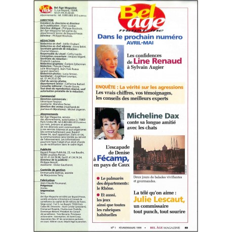 BEL ÂGE MAGAZINE |Premier Numéro