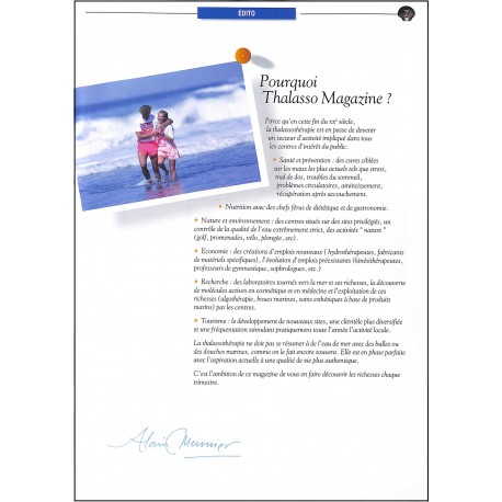 THALASSO MAGAZINE INTERNATIONAL |Premier Numéro