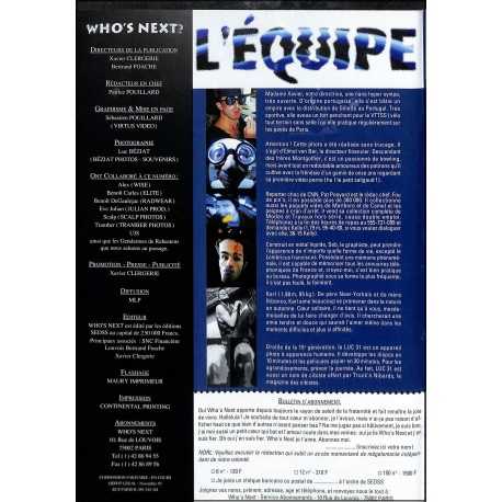 WHO'S NEXT |Premier Numéro