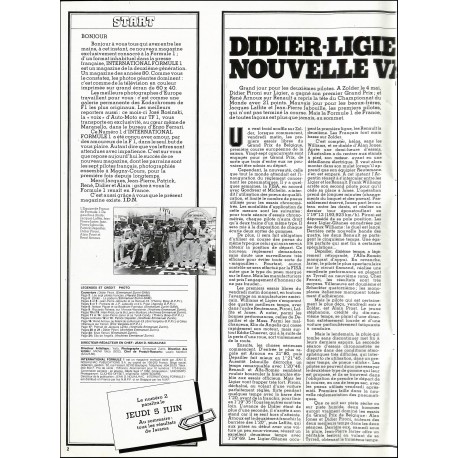 INTERNATIONAL FORMULE 1 |Premier Numéro