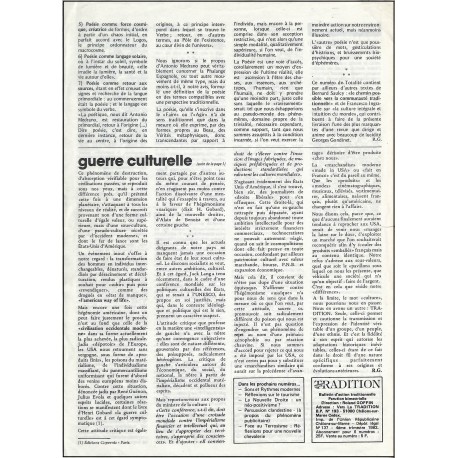 VERS LA TRADITION |Premier Numéro