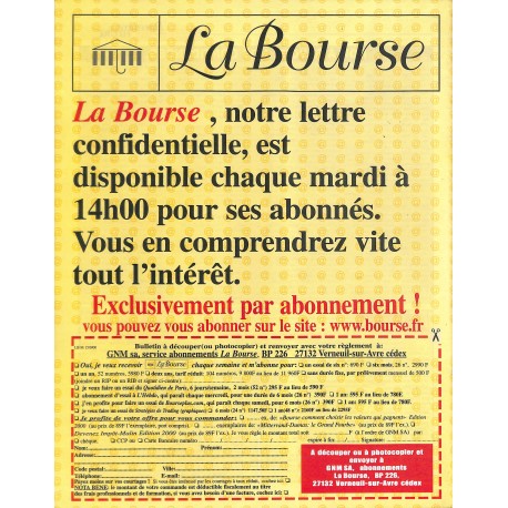 LA BOURSE |Premier Numéro