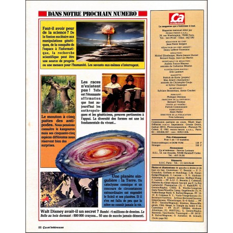 ÇA M'INTÉRESSE |Premier Numéro