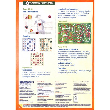 FOOT ADRENALYN |Premier Numéro