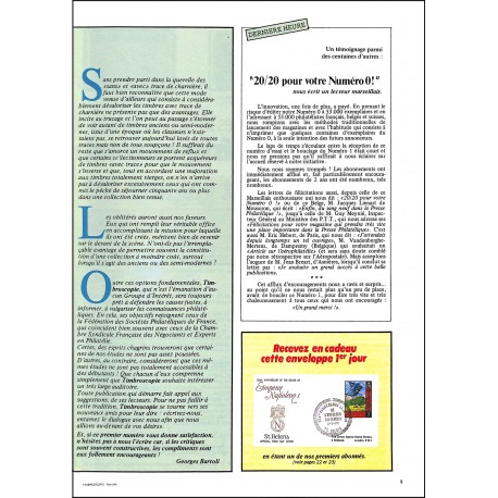 Timbroscopie |Premier Numéro