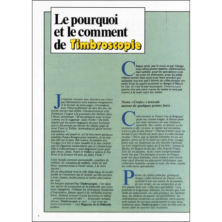 Timbroscopie |Premier Numéro