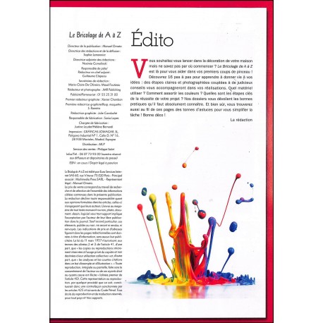 BRICOLAGE DE A À Z |Premier Numéro