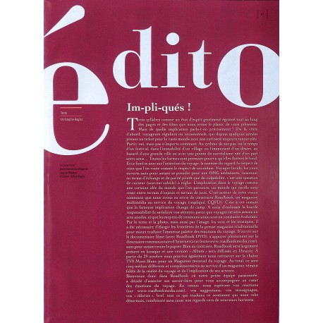 ROADBOOK MÉDIA |Premier Numéro