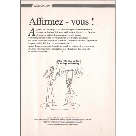 LES DOSSIERS DU MANAGER |Premier Numéro