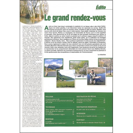 LA PÊCHE DE A à Z |Premier Numéro